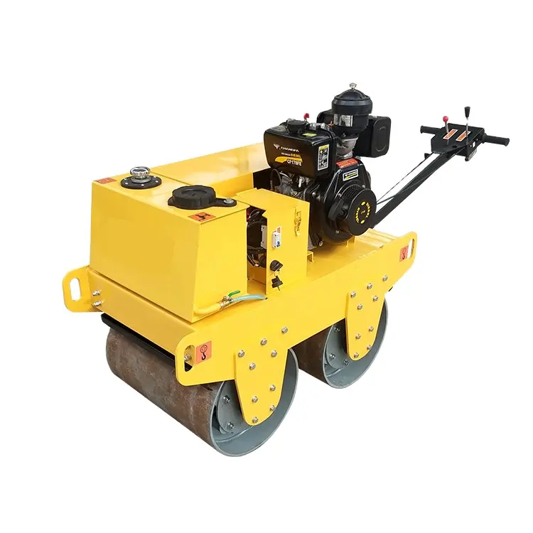 Small vibratory 560kg road roller price walk behind double drum road roller hydraulic compactor