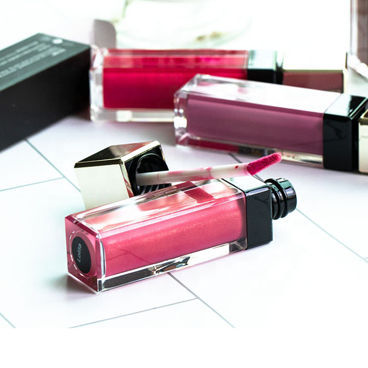 High quality cosmetics makeup waterproof private label nude lipgloss lip gloss