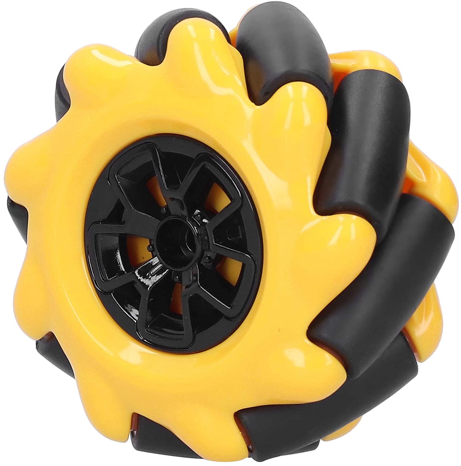 Mecanum колеса захвата ABS резиновые всенаправленные 60MM-K желтый для тт муфты (две пары)
