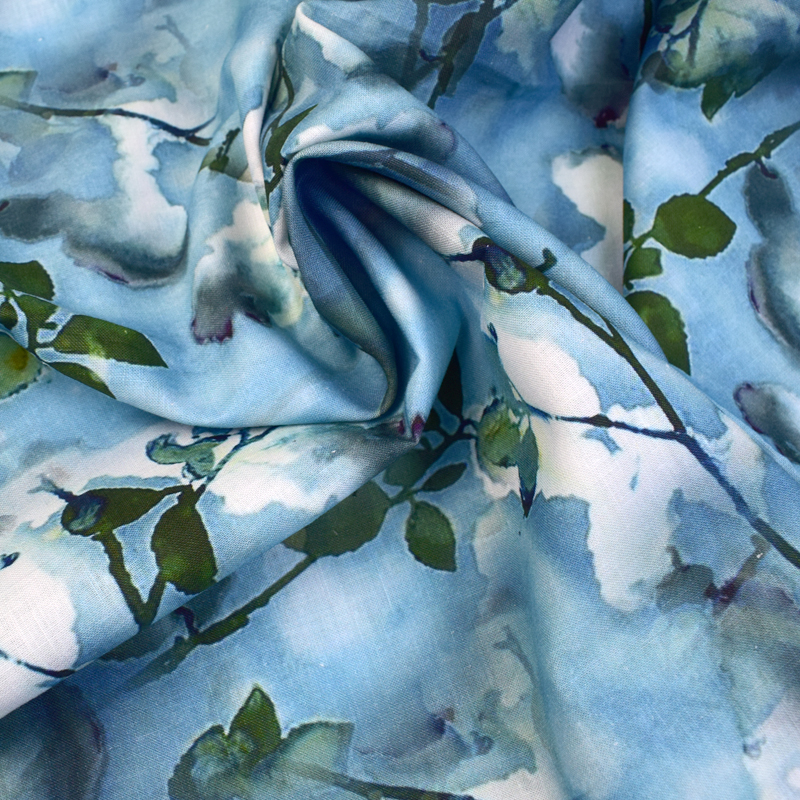100% Pure Linen Fabric Plain Linen Fabric Retro Dress Design Fabric Factory Direct Sales