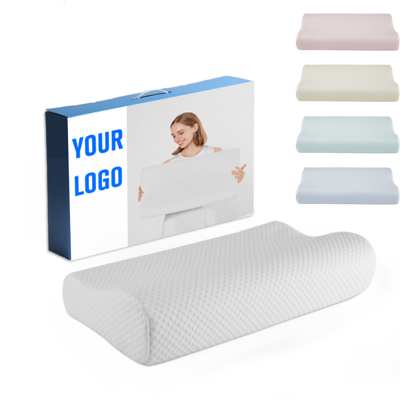 AMZ Hot Selling Contour Memory Foam Pillows Cervical Ergonomic Pillow For Neck Pain Relief