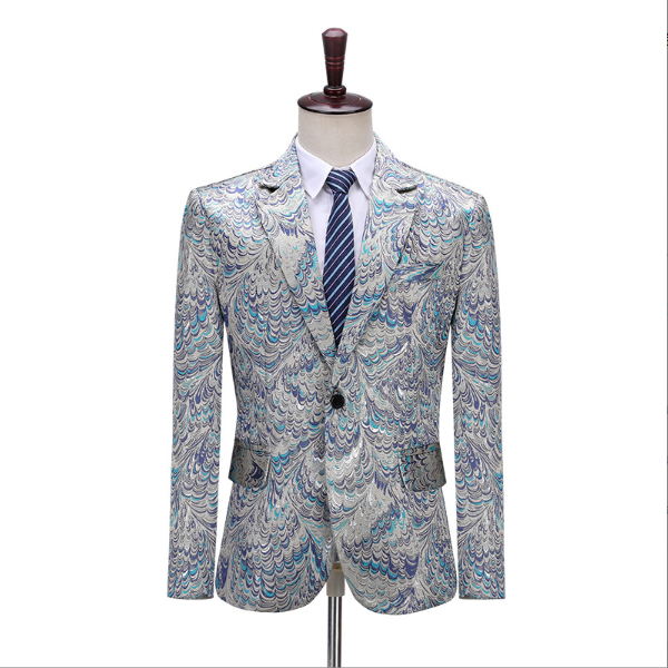 Silver Coat Lapel Pant Costumes Designs Luxury Suits For Men Wedding Sequin Suit Men coat
