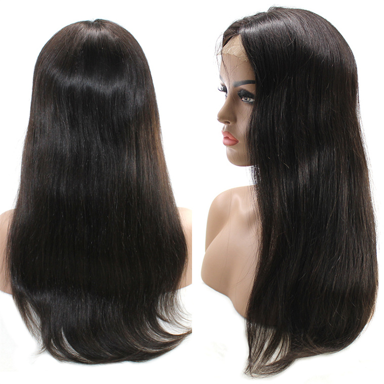 Natural Preplucked Hairline Lace Frontal Virgin Cuticle Aligned Human Hair Full Lace Wig