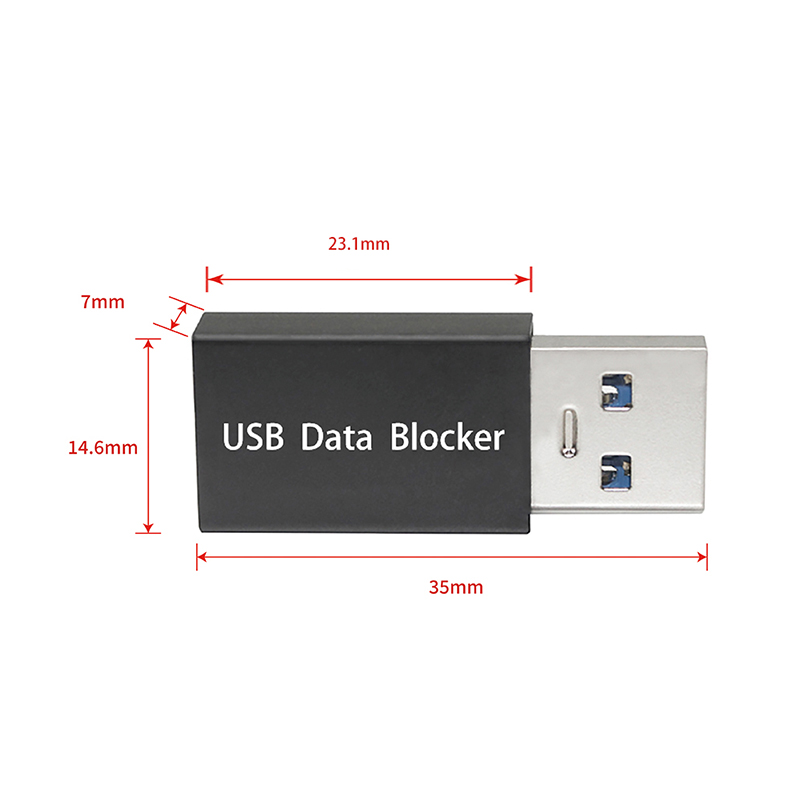 Мини-зарядное устройство для телефона защита конфиденциальности USB блокировщик данных с высокоскоростной зарядкой