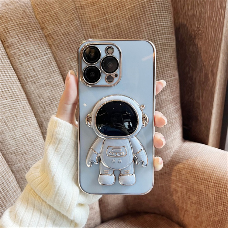 Складной чехол-подставка для телефона с 3d-рисунком астронавта для iPhone 13, 12, 11 Pro Max, защитный мягкий чехол с покрытием