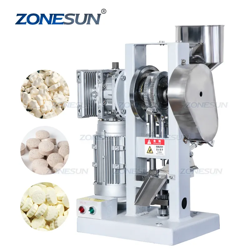 ZONESUN DP-60A Electric Tablet Single Punching Machine Milk Sugar Tablet Pressing For Vitamins Calcium Tablets Maker Machine