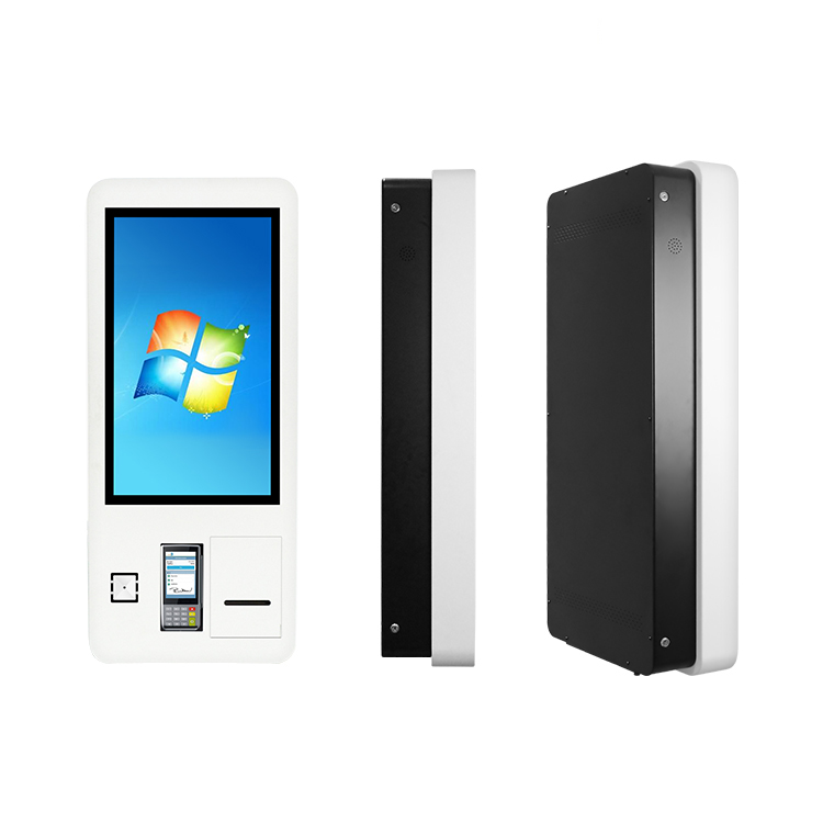 Wholesale price 27 inch LG high quality popular restaurant self ordering touch screen kiosk machine atms