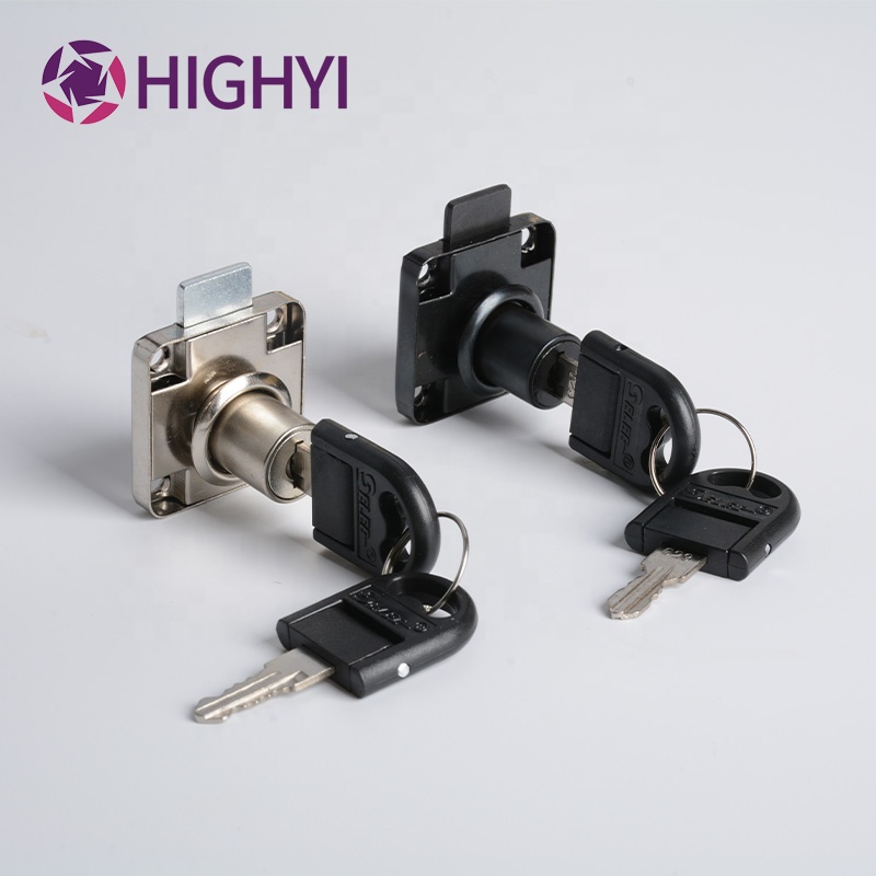 HIGHYI 136-22 drawer lock furniture hardware cupboard antique cam locks office metal cabinet locks with master key