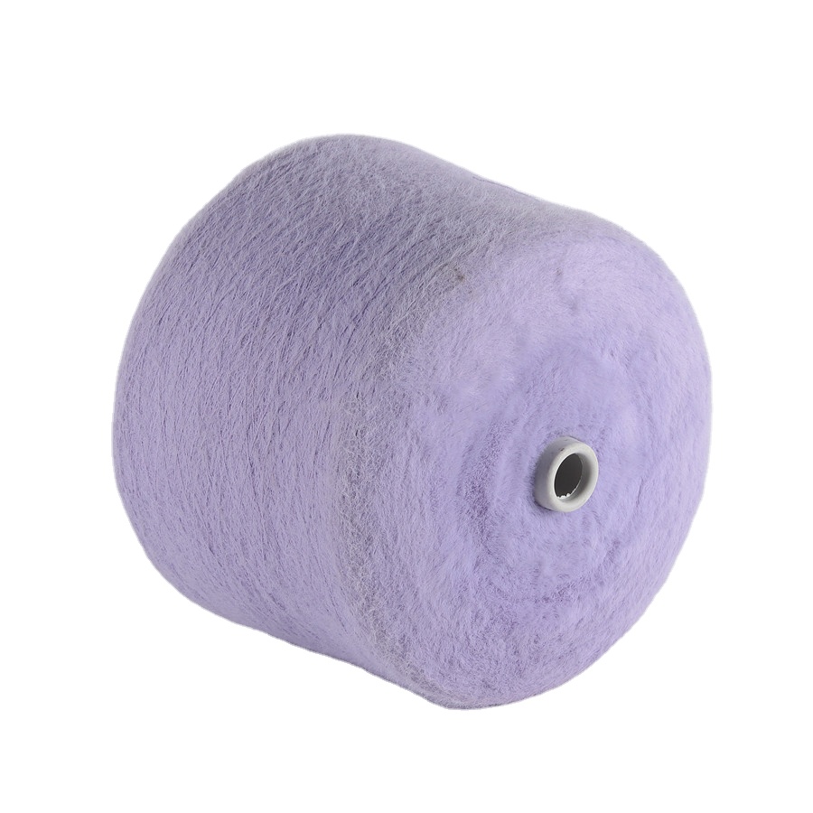 1.3cm 100% Nylon Imitated Mink Yarn Cozy Soft High Tenacity Chunky Elastic Faux Fur Mink Velvet Yarn For Knitting Sweater Carpet