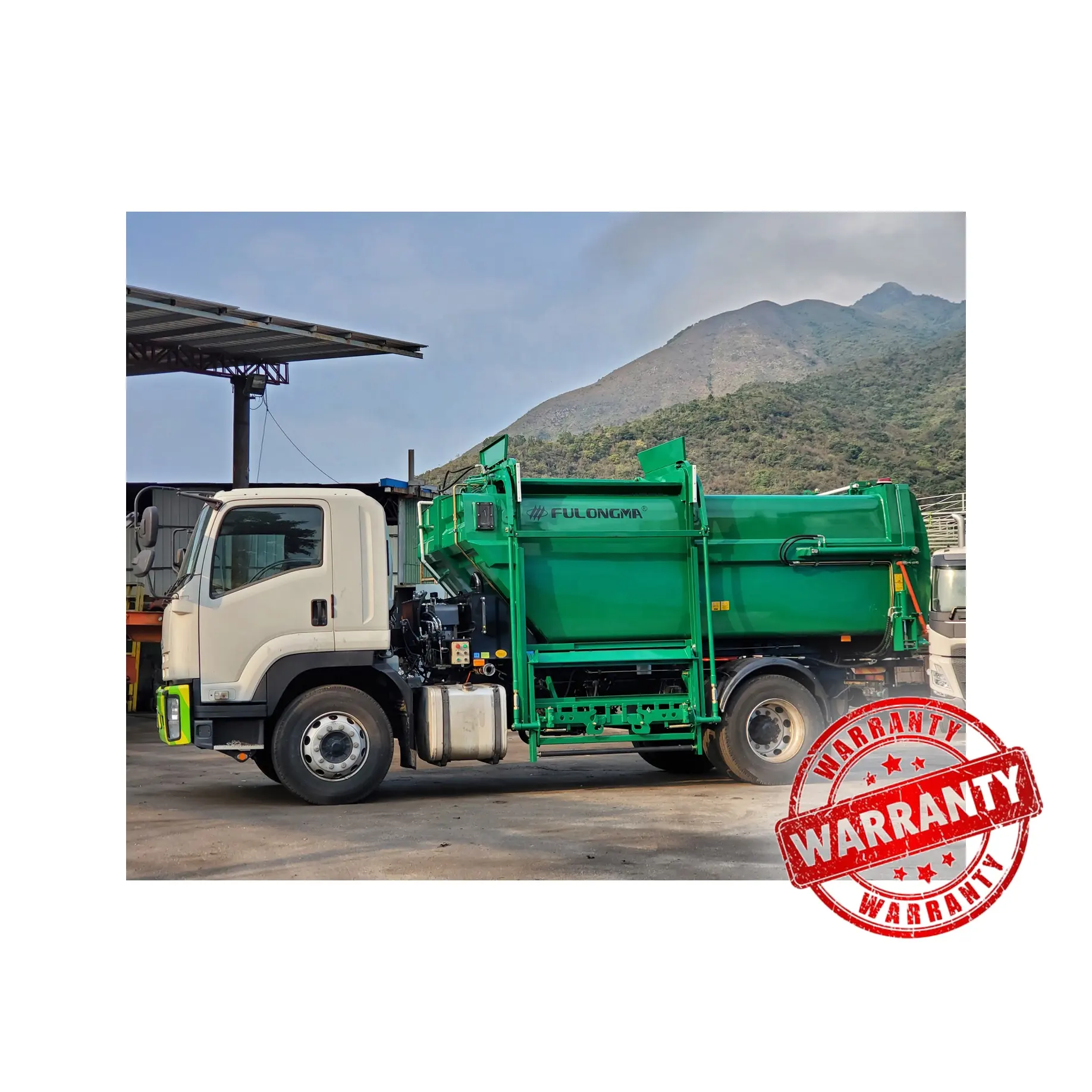 FULONGMA green 12cbm kitchen garbage dispose truck for sale