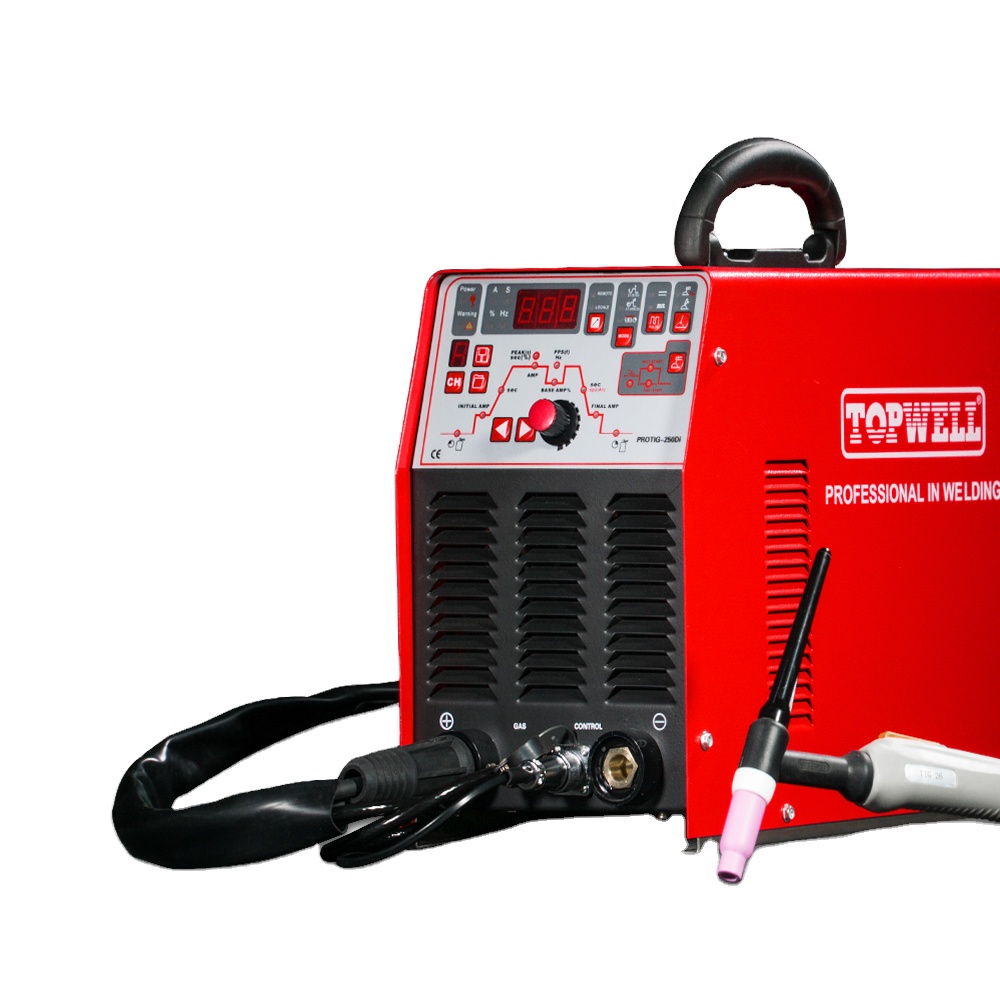 Topwell Protig-250Di портативный инвертор аргоновый сварочный аппарат tig