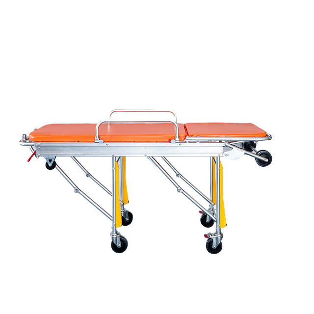 Shenyang roundfin brand low position automatic loading stretcher for hospital emgency center