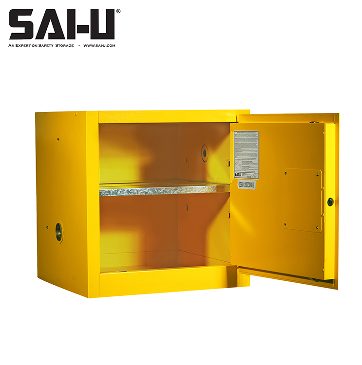 Yellow Small SAI-U Chemical Storage Cabinet Furniture Suitable For Laboratory Hospitals 10 Gal