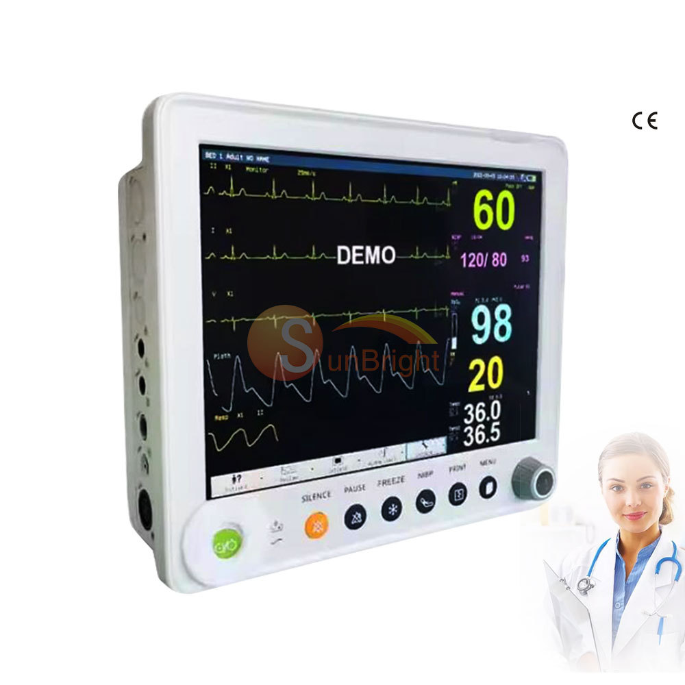 Hot Selling Neonate Emergency Vital Signs Monitor Medical optional ETCO2 IBP Patient Monitor