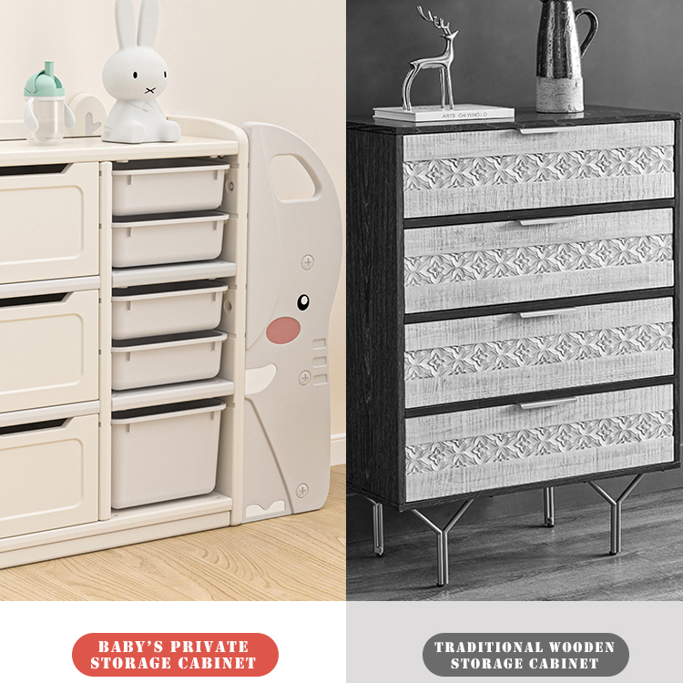 Children Toy Storage Rack Storage Cabinet Large Capacity Multi Layer Shelving Baby Toy Shelf Finishing Cabinet