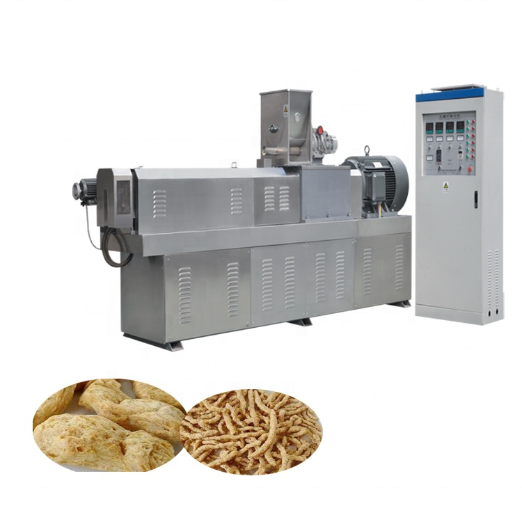 China Soya Chunks Nuggets Mince Protein Extruder Making Machines