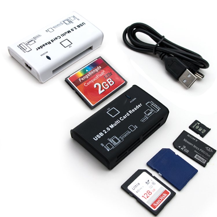 Мини Портативный все в 1 Тип c Usb2.0 SD / MS / M2 / XD / CF/SD 128 Гб памяти кард-ридер для компьютера