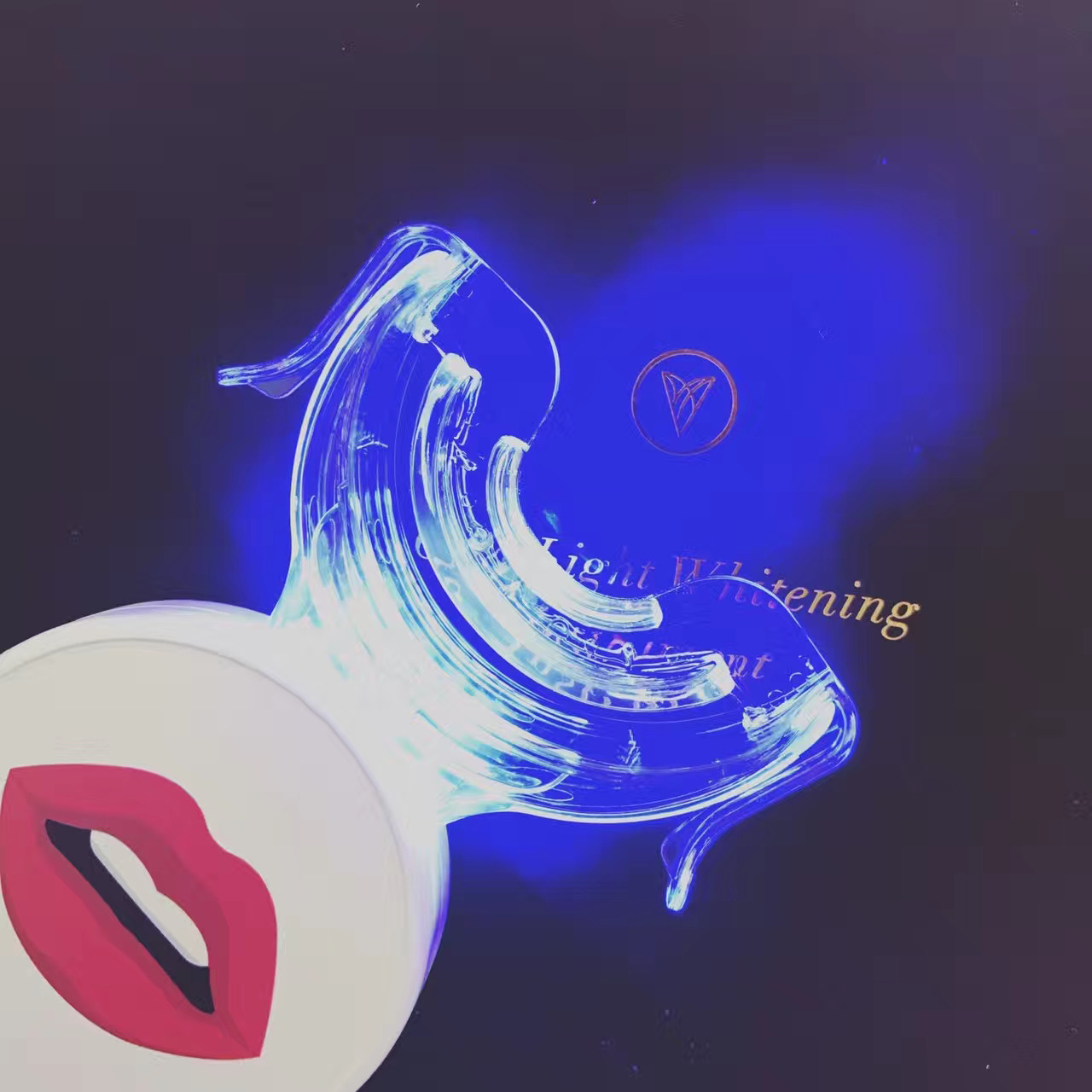 Non Peroxide Gel Oral Care LED Light Mobile Phone Power mysmile teeth whitening kit