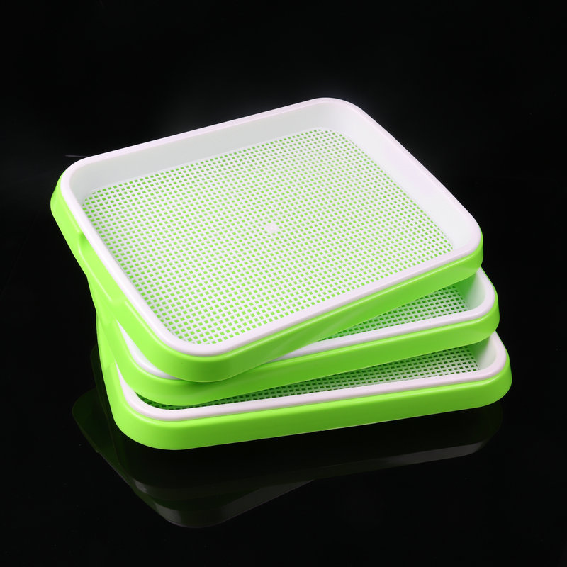 DIY Bean Sprouts Culture Plastic Tray Hydroponics Seed Tray for Home Kitchen