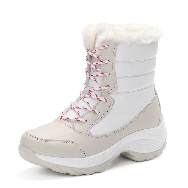 Latest Fur Lining Winter Snow Boots With Fur For Women