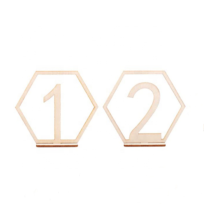 Wedding Decor Freestanding Wooden Table Place Numbers
