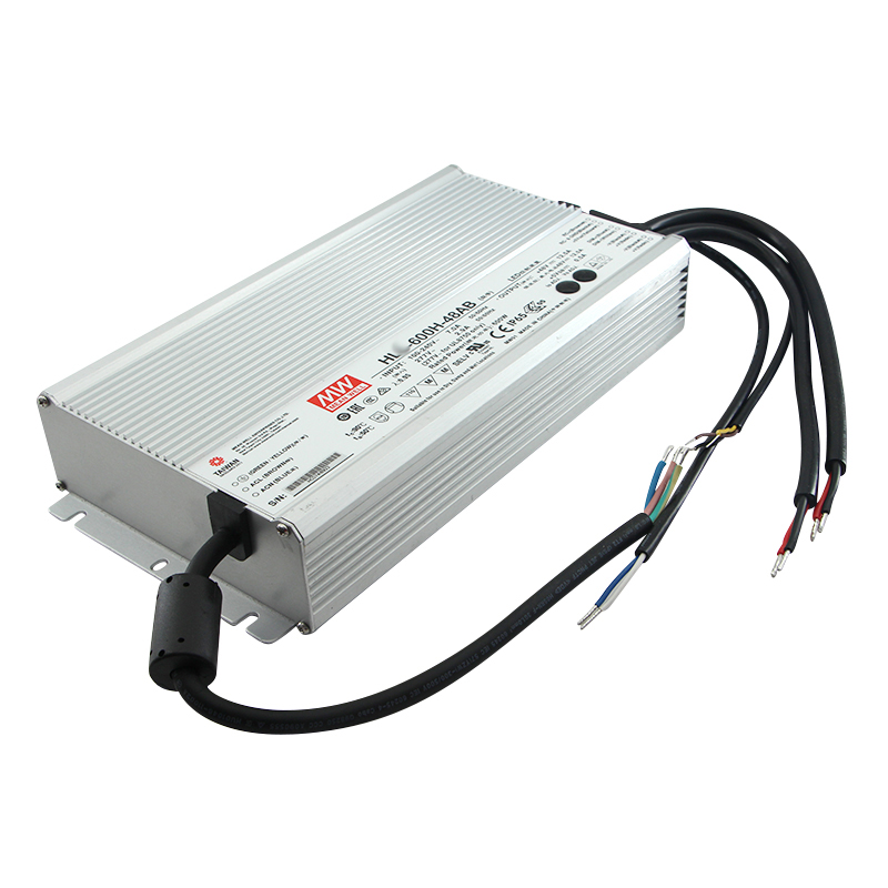 Оригинал Mean Well HL-600H-48A IP65 Водонепроницаемый Светодиодный драйвер 600 Вт 48 В 12.5A источник питания