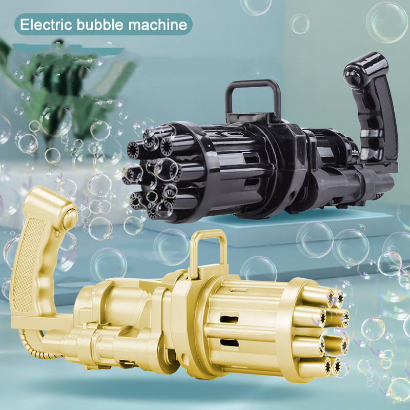 7.8inch Automatic Bubble Gun Machine Soap Water Toys Outdoor Activity Bubble Maker for Kids Children Bath Toys