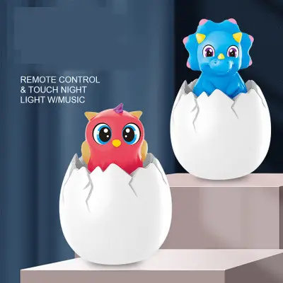 TYP3224 Table Lamps Dinosaur Egg Baby Music Light Colorful Night Lamp for Kids