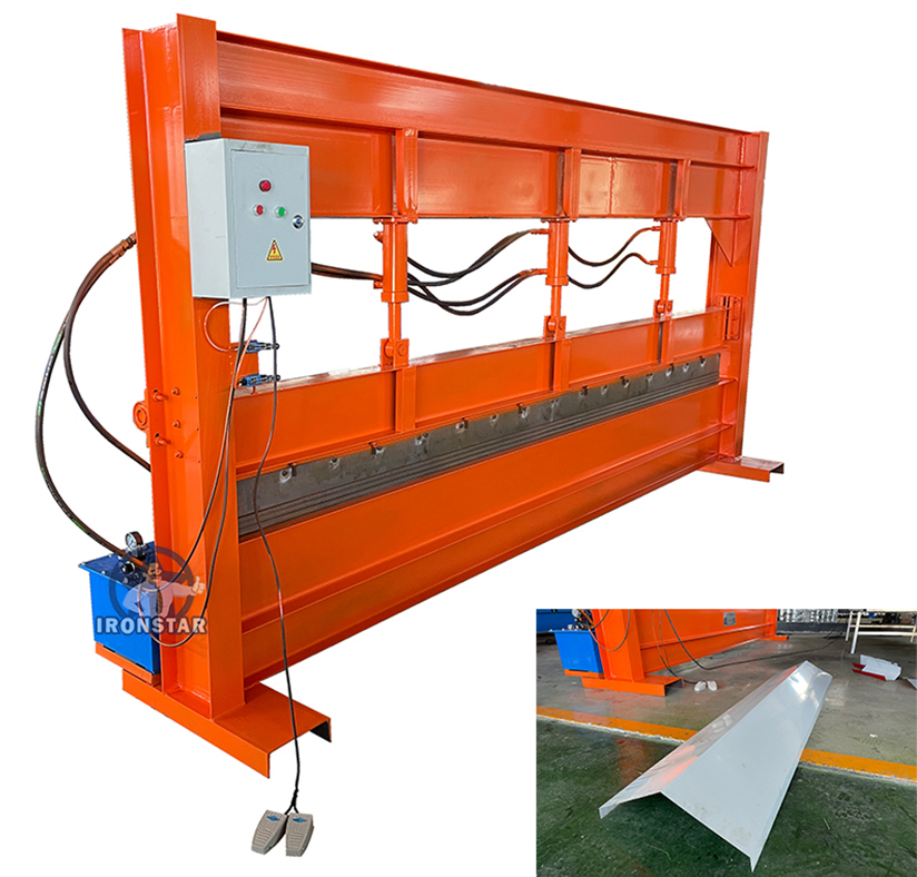 China Manufacture 4 meter manual bender bending machine Simple metal building material bending machine