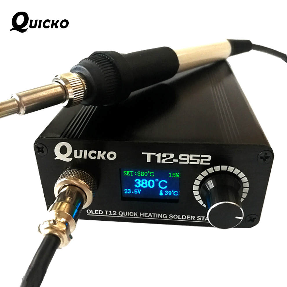 Паяльная станция SC T12 952, цифровой электронный паяльник OLED и Пластиковая Ручка 907, сварочный наконечник, без разъема питания