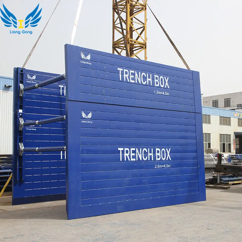 LIANGGONG China Manufacturer Lightweight Steel Trench Box Trench Shield
