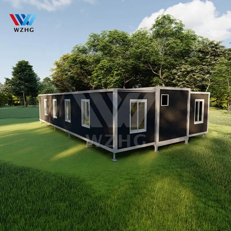 Small luxury 2 bedroom home container house assembly with balcony  for sale USA