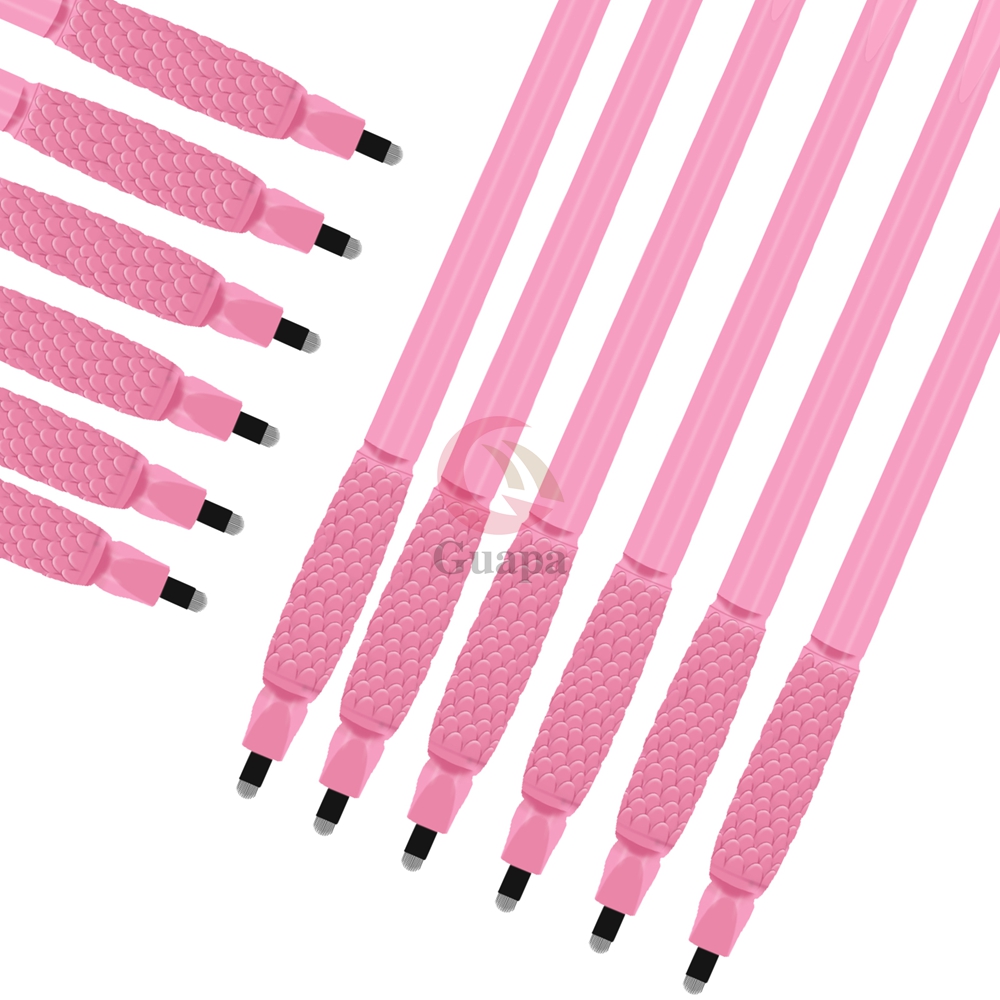 Hot Selling 0.15mm U18 Disposable Microblading Pen with Nano Needles Permanent Makeup Manual Hand Tools for Brow Hair Strokes