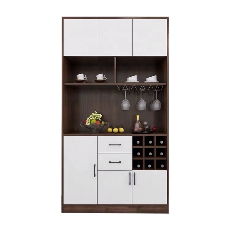 Modern Wooden Living Room Furniture Dining Tables kitchen drawer wine Rattan Cabinet