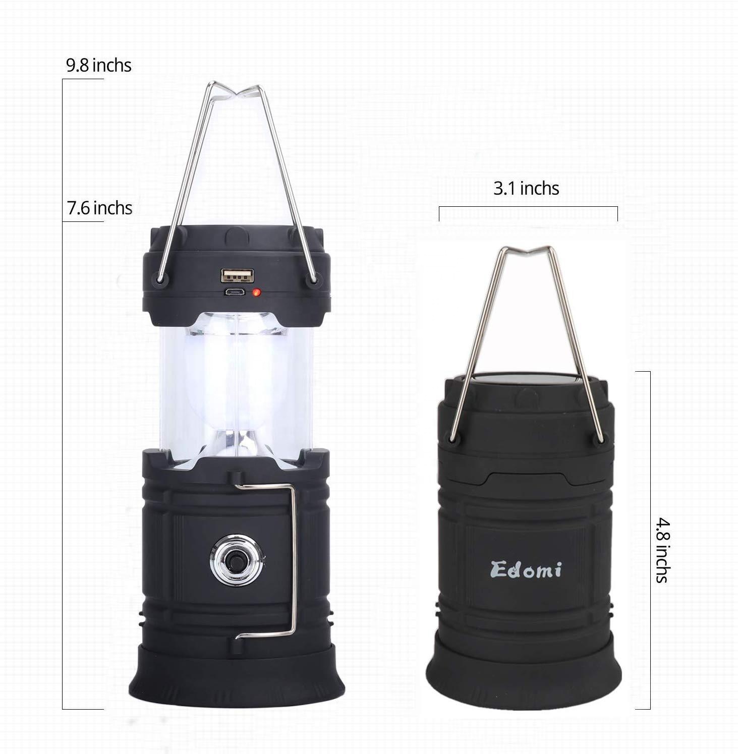 Solar USB Chargeable Lantern Camping Light Outdoor Hand Crank Flashlight