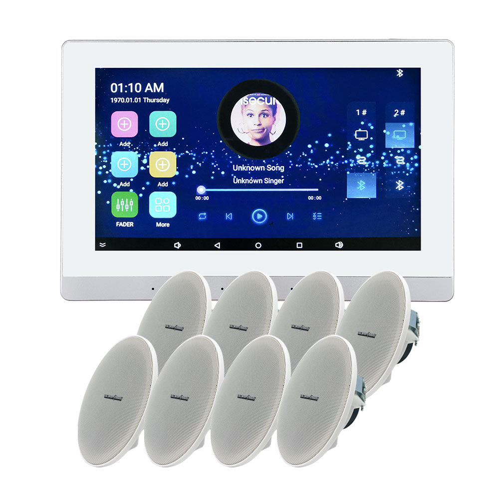Новое поступление Android синий зуб WiFi настенный усилитель комплект аудио ПА Система Coxial в потолок крепление динамик