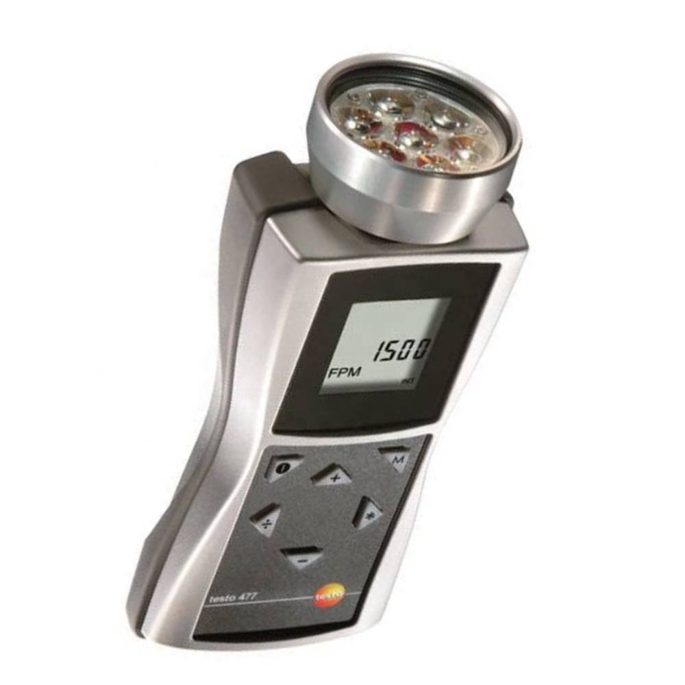Оригинал testo 477 портативный светодиодный стробоскоп с 1500 люкс метром и 300000 об/мин тахометром