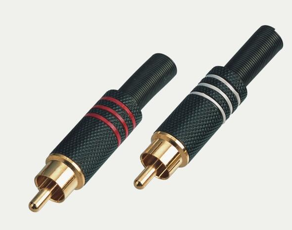 Разъем RCA с трубой, позолоченный AV-разъем для динамика