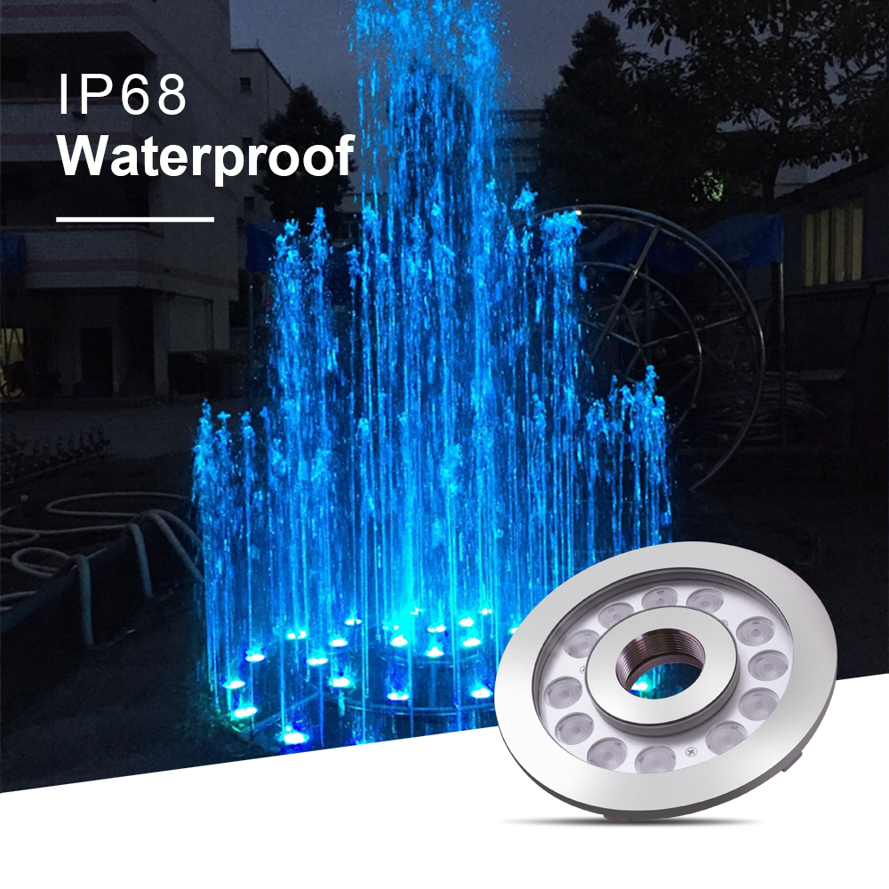 Professional Factory Supplier IP68 LED Underwater Fountain Ring Light 24W Rgb Led Fountain Light