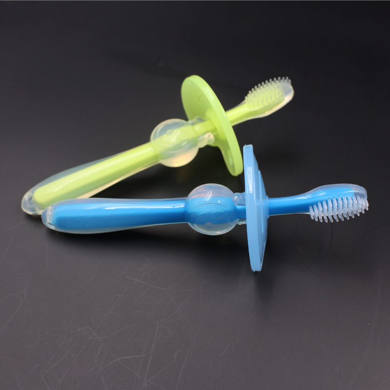 Soft Bristles 2.0cm Baby Silicone Toothbrush