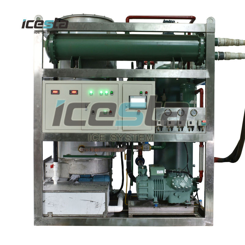 Машина для производства льда ICESTA Compact plant Tube Ice Machine 1,5 t 4t 12t tube