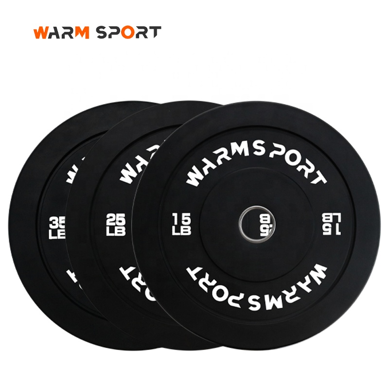 High Quality Gym Equipment Customized 5-25 KG Weight Lifting Rubber Bumper Weight Plates