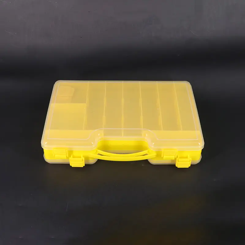 Transparent Waterproof Plastic Premium Fishing Storage Organizer With Adjustable Dividers Tackle Box