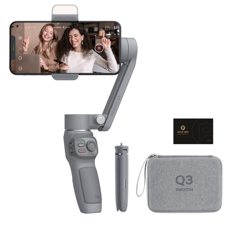 Горячая Распродажа ZHIYUN Smooth Q3 на высокоточном оборудовании с 3-х осевой ручной шарнирный стабилизатор для камеры GoPro монопод для селфи-палка со штативом