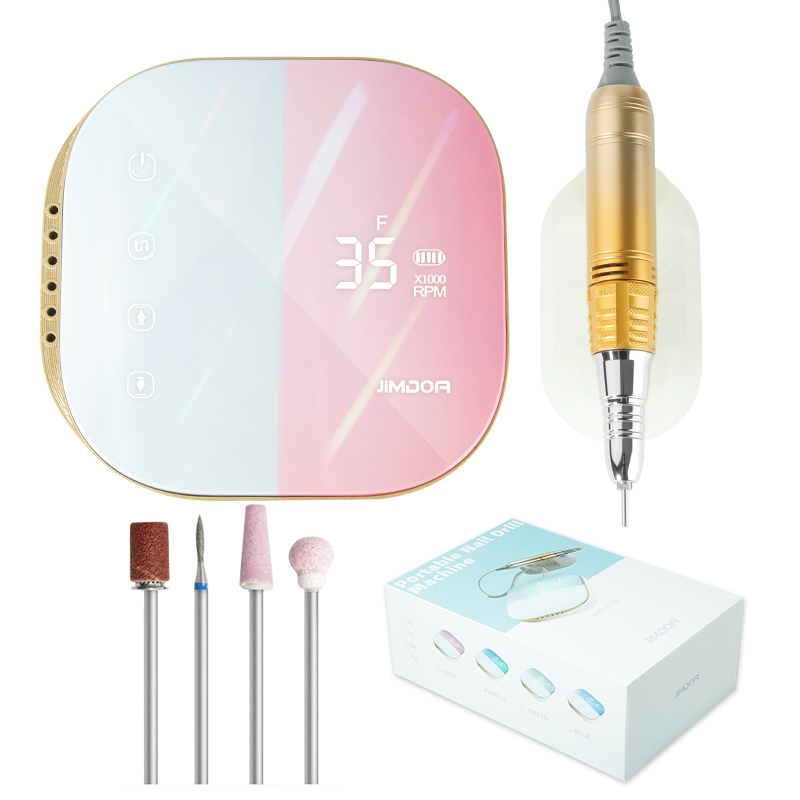 Gradual change color rechargeable nails drill manicure 35000 portable e file manicure salon professional nail drill