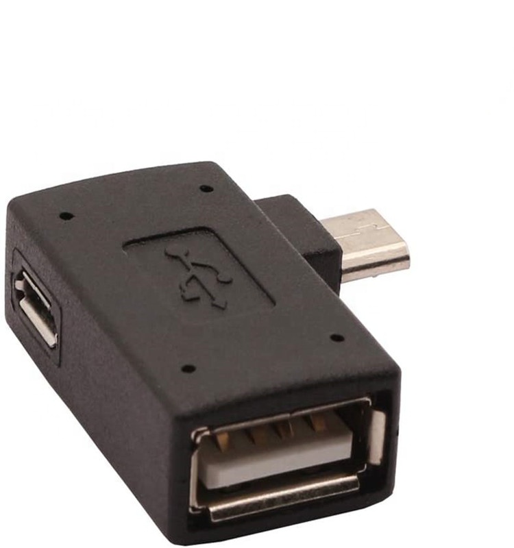 Микро USB OTG адаптер 90 градусов левый угол с Micro USB зарядный порт для PlayStaiton Classicast