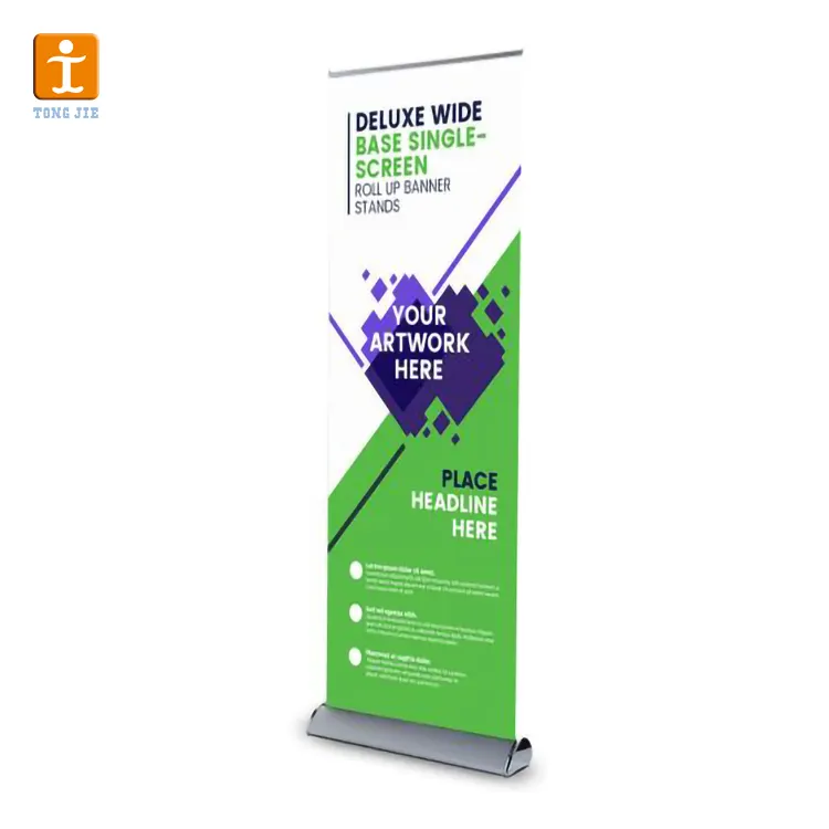 Good quality indoor retractable roll up banner and stands display
