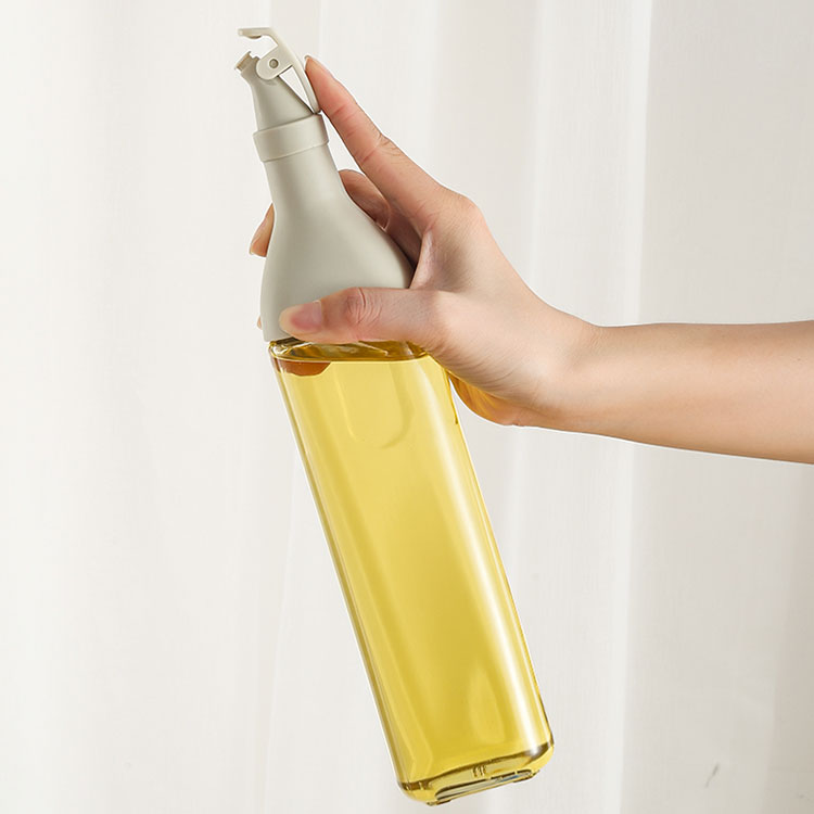 500ml Olive Oil Dispenser Glass Bottle Cooking Oil And Vinegar Dispenser Bottle For Kitchen