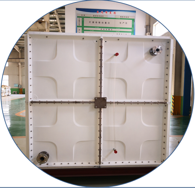 FRP/GRP SMC секционный квадратный резервуар для воды 1м3