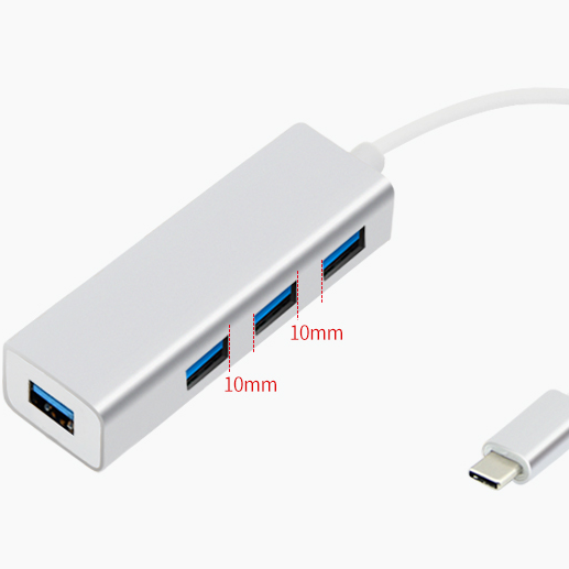 Концентратор с 4 портами USB Type-C на USB 3,0, адаптер концентратора с Micro USB для MacBook/Lenova/Microsoft/Dell/HP/Huawei/Xiaomi/ASUS